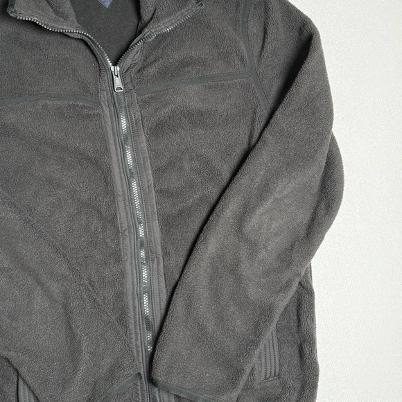 Tommy Hilfiger Mens Black Fleece Jacket Medium M Full Zip Pockets Mock Neck Warm - Picture 5 of 8